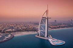 Vogelperspektive Dubai Burj Al Arab