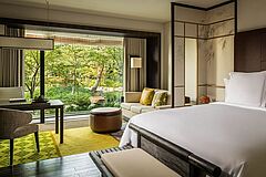 Schlafzimmer Four Seasons Hotel Kyoto