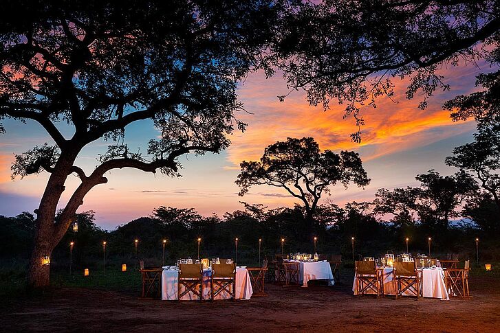 Dinner Ulusaba Game Reserve