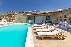 Terrasse Villa N° 11 auf Mykonos