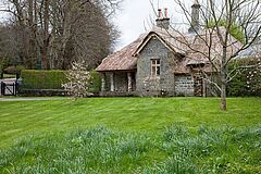 UK Devon Hotel Endsleigh Hütte Wiese