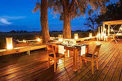 Romantisches Dinner Vumbura Plains Camp