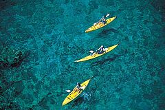 Kayaking Four Seasons Lana'i at Manele Bay