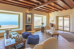 Wohnzimmer Villa N° 11 auf Mykonos