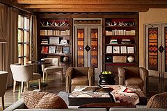 Wohnbereich Library Rosewood Inn of the Anasazi