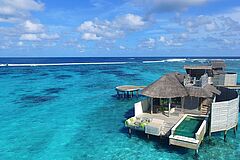 Water Villa Aerial View Six Senses Laamu