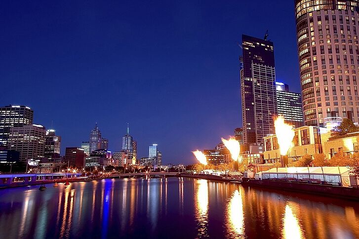 Australien Melbourne Skyline
