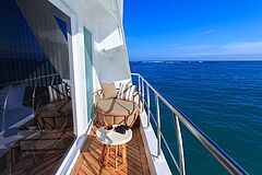 Balkon Golden Galapagos Cruises Elite
