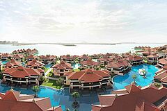 Vogelperspektive Dubai Anantara The Palm Resort & Spa
