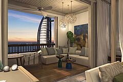 Balkonblick Dubai Jumeirah Al Naseem, Madinat Jumeirah