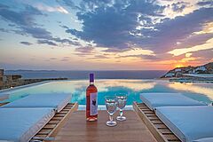 Getränke Pool Villa N° 11 auf Mykonos