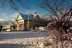 Exterior Winter Pen-y-bryn Lodge