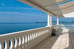 Terrasse Ausblick Eze-Bord de Mer Cap Estel