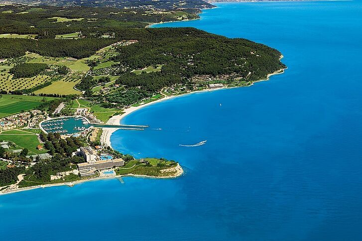 Vogelperspektive Griechenland Chalkidiki Sani Dunes