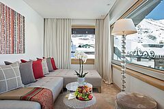 Suite Wohnbereich Thurnhers Alpenhof