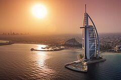 Sonnenuntergang Dubai Burj Al Arab