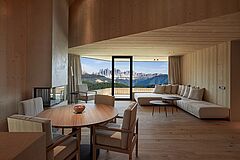 Penthouse Wohnzimmer Suedtirol Forestis