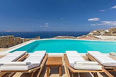 Terrasse Villa N° 11 auf Mykonos