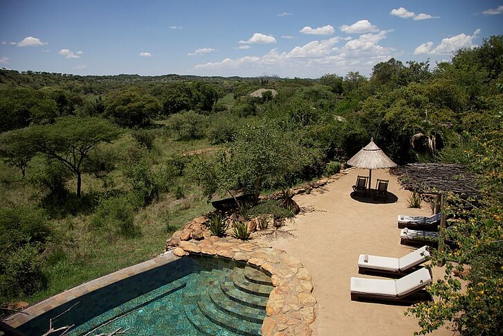 Pool Area Singita Faru Faru Lodge
