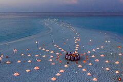 Sandbank Dinner Soneva Fushi