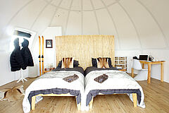 White Desert Camp Bedroom