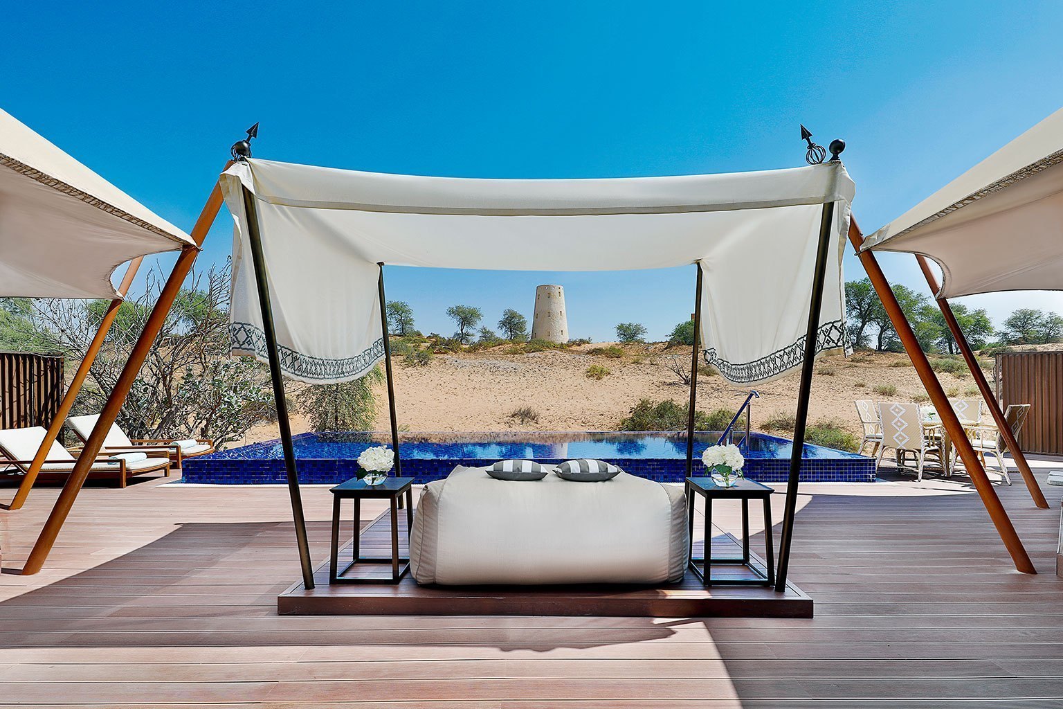 Tented Villa Pool The Ritz Carlton Al Wadi Desert