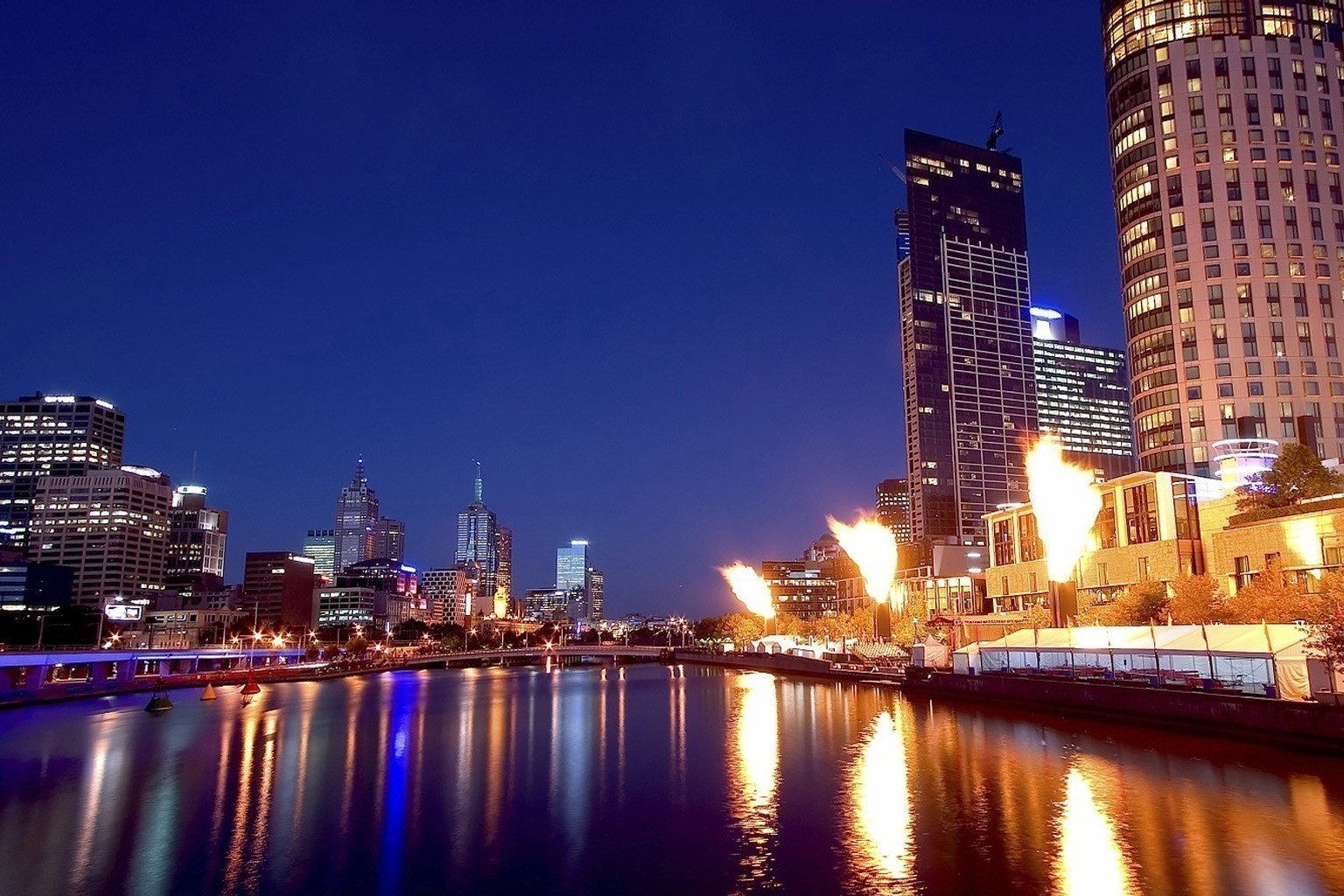Australien Melbourne Skyline