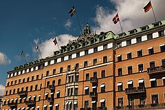 Schweden Grand Hotel Stockholm Außenfasade Außenfasade Schweden Grand Hotel Stockholm