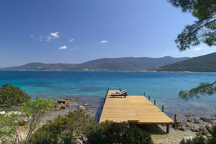 Türkei Bodrum Amanruya Strandsteg Strandsteg Türkei Bodrum Amanruya