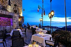 Eze Village Château Eza Abendstimmung Abendstimmung Eze Village Château Eza