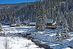 Dunton Hot Springs Town Winter Town Winter Dunton Hot Springs