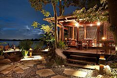 Jicaro Island Ecolodge Abendstimmung Abendstimmung Jicaro Island Ecolodge