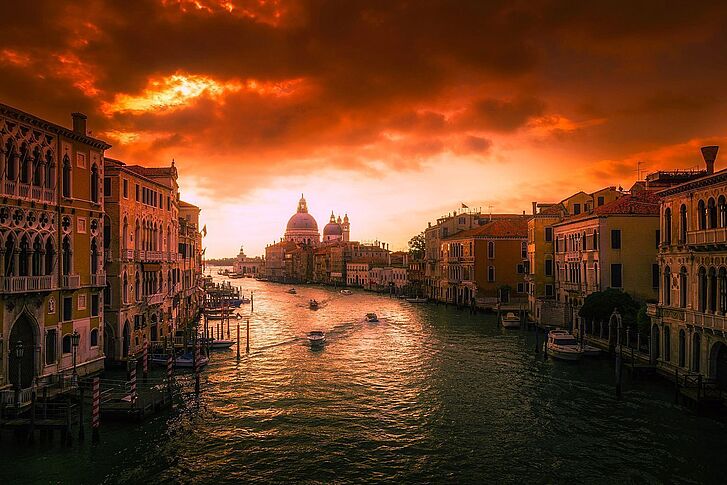 Venedig Abendrot Abendrot Venedig