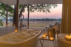 Chinzombo Lodge Badezimmer Badezimmer Chinzombo Lodge