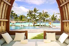 Four Seasons Resort Bora Bora Pool bed Pool bed Four Seasons Resort Bora Bora