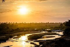 Singita Ebony Afrika Sonnenuntergang Sonnenuntergang Singita Ebony Afrika