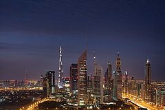 Dubai Jumeirah Emirates Towers Skyline Skyline Dubai Jumeirah Emirates Towers