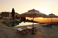 Sonnenschirme Toskana Rosewood Castiglion del Bosco Italien Toskana Rosewood Castiglion del Bosco Italien Sonnenschirme