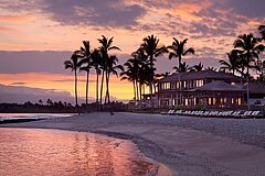 Four Seasons Hualalai Strand Sonnenuntergang Strand Sonnenuntergang Four Seasons Hualalai