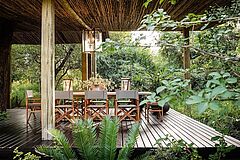 Singita Ebony Afrika Außenrestaurant Außenrestaurant Singita Ebony Afrika