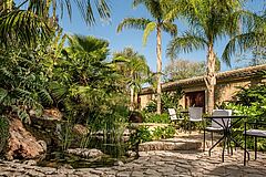 Spanien Mallorca Castell Son Claret patio Patio Spanien Mallorca Castell Son Claret