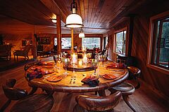 Dinner Nimmo Bay Resort Kanada Nimmo Bay Resort Kanada Dinner