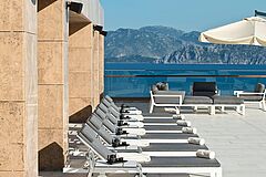 Terrassenliegen Türkei Halbinsel Datca D Maris Bay Türkei Halbinsel Datca D Maris Bay Terrassenliegen