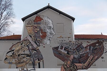Streetart in Lissabon Entdecken Sie Lissabons Street Art: Bunte Azulejos, künstlerische Graffiti und Werke weltbekannter Künstler wie Vhils und Bordalo II prägen das Stadtbild. Erkunden Sie bei einer vierstündigen Tour mit einem Kunstführer die beeindruckendsten Kunstwerke in Vierteln wie Alfama oder Marvilla.