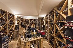 Italy - Tuscany Detail of the wine cellar at Il Pellicano restaurant;Hotel Il Pellicano in Porto Ercole