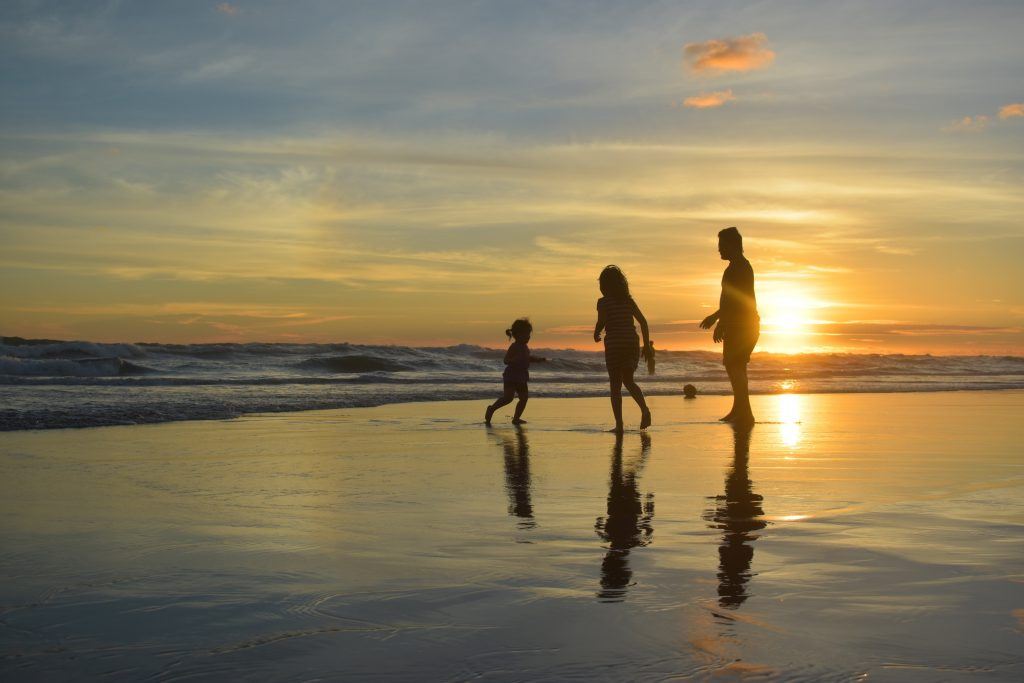 Familie, Sonne, Meer, Strand