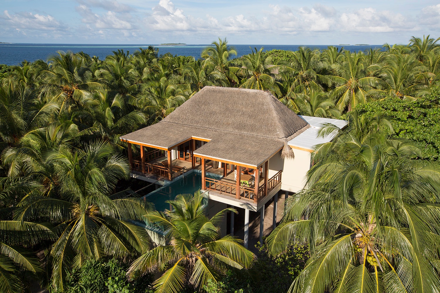 Amilla 2 Fushi Tree Houses Aerial View