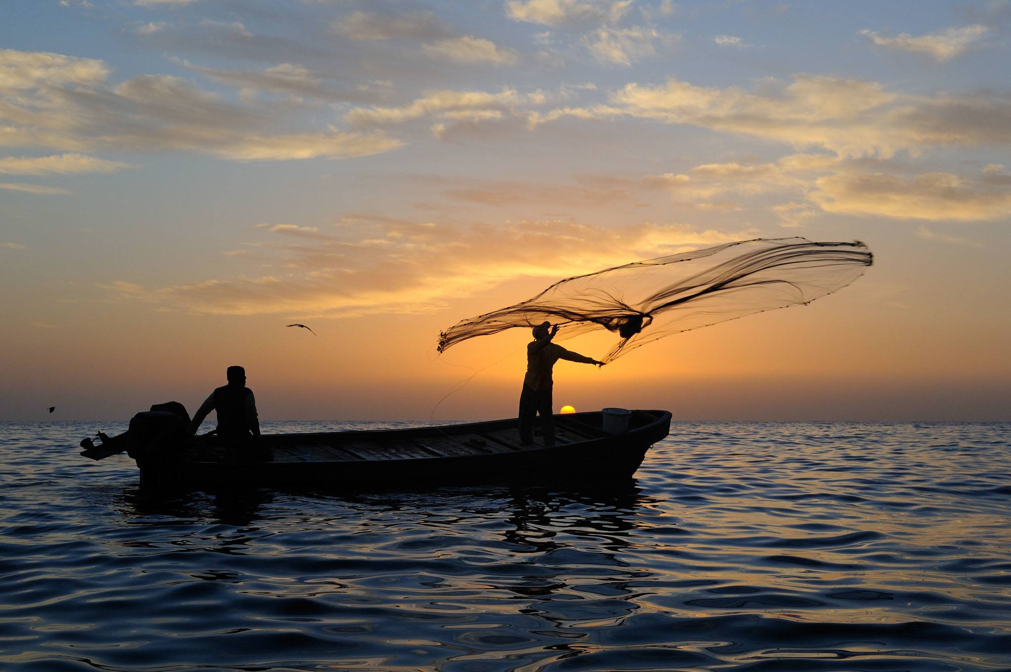 Fischer vor der Küstenstadt Sur © Ministry of Heritage & Tourism Sultanate of Oman