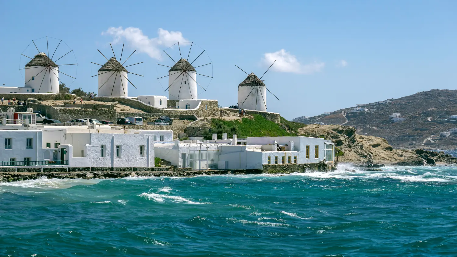 Windmühlen Kato Mili schönsten griechischen Inseln