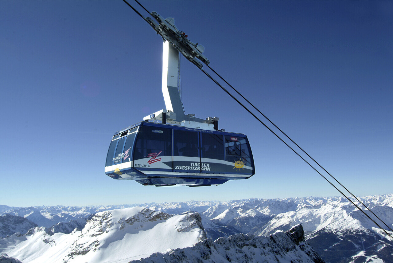 Tiroler Zugspitzbahn im Winter